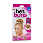Hot Buns All Day Hair Up Simple Styling Donut Bun Rings Light Hair