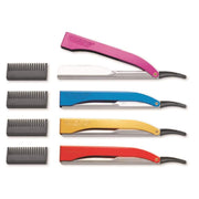 Professional razor Kiepe 128 with aluminium handle colored