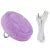 Purple USB Silicone Beauty Face Cleanser Washing Massage Brush